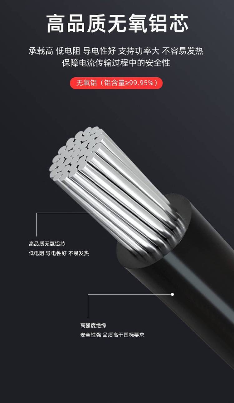國標電線Jklyj 10kV架空絕緣鋁導線詳解 1×10mm2黑色產品的標準與應用